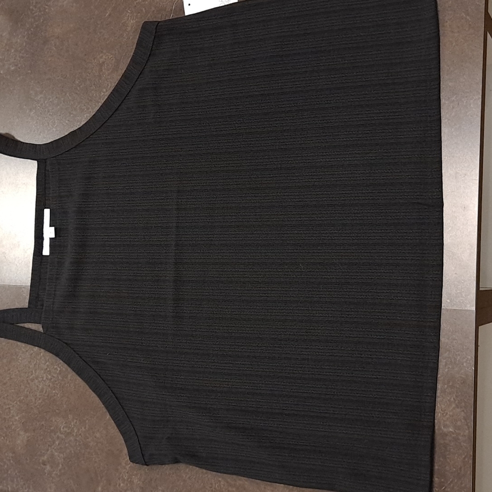 Black Ribbed Tank - Picture 1 of 3